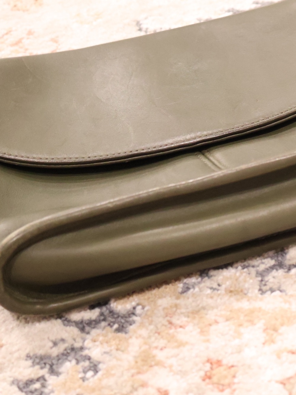 Vintage Coach Legacy Olive Green Leather Flap Crossbody Bag USA Made - Picture 6 of 6